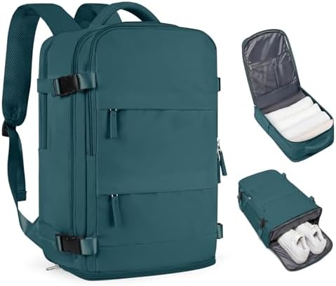 coofay Travel Backpack For Women Men Airline Approved Carry On Backpack Flight Approved Waterproof Sports Luggage Backpack Casual Daypack Small Hiking Backpack