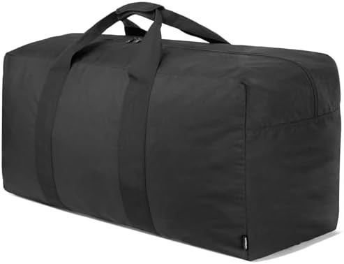 Vorspack Extra Large Duffle Bag for Travel – 100L Duffel Bag for Men Gear Bag for Storage Foldable Weekender Bag for Overnight Camping – Black